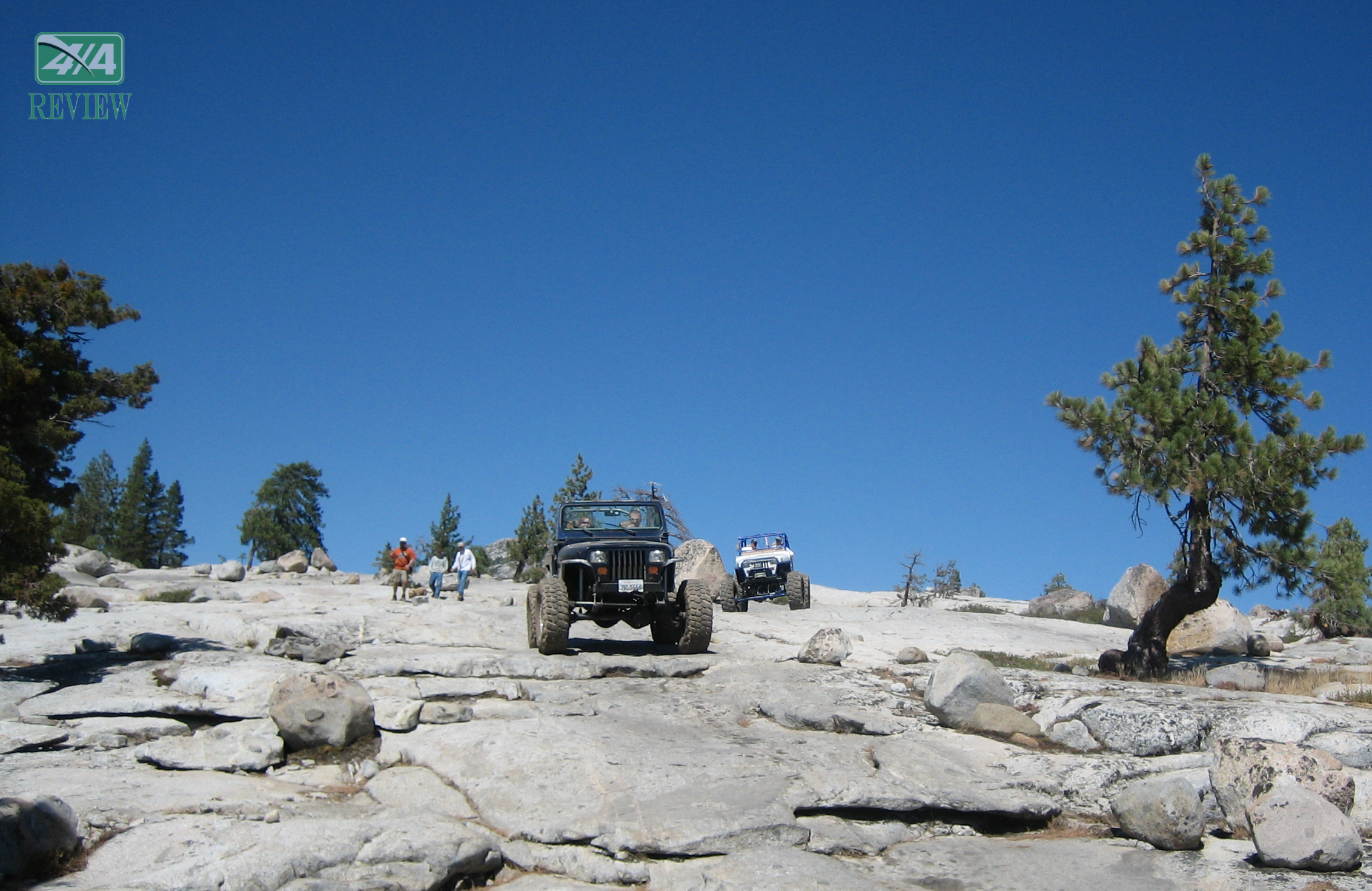 Jeep Wranglers on Rubicon Trail