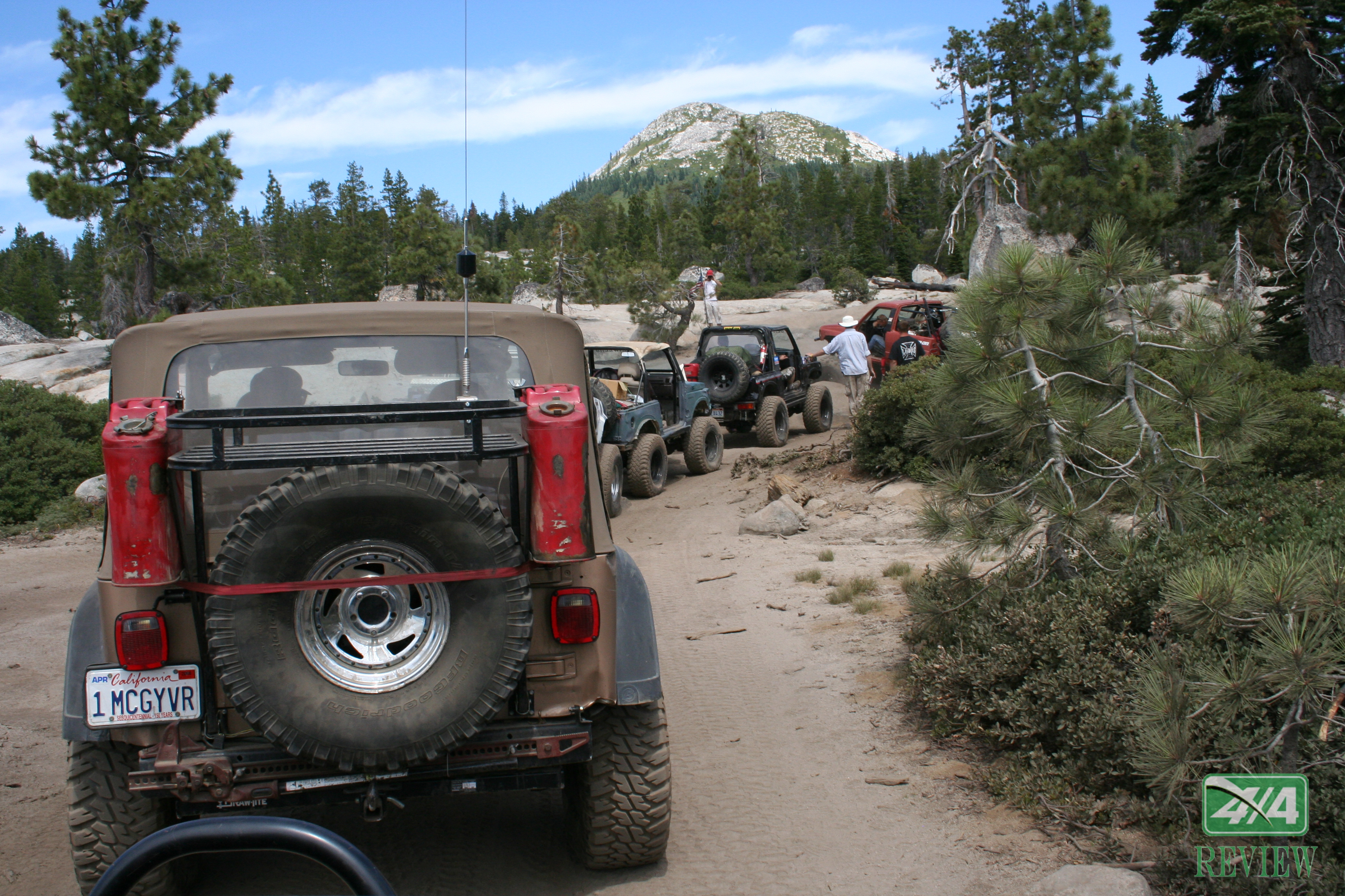 Jeeps on the Rubicon Trail