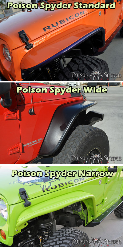 Poison Spyder Crusher Fender Jeep JK